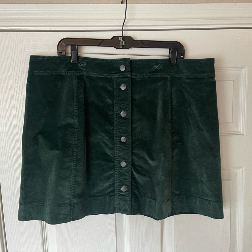 Madewell Green Mini Skirt